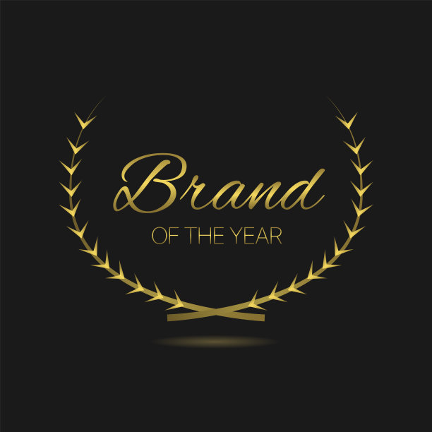 年度最佳品牌金桂冠标签图片下载