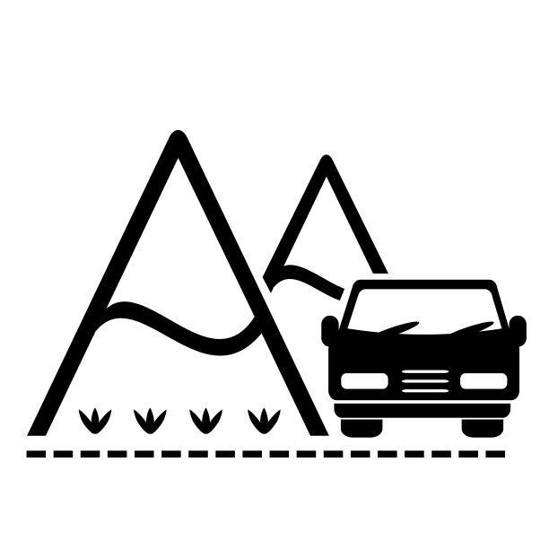 矢量插图，标志，图标为旅游和休闲。野生动物和旅游业。人。孤立在白色背景上。图片下载