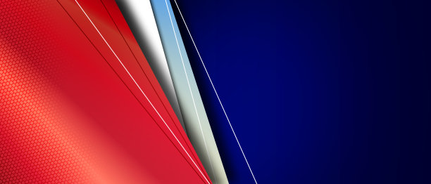 深蓝色和红色闪亮的三角形抽象背景图片下载