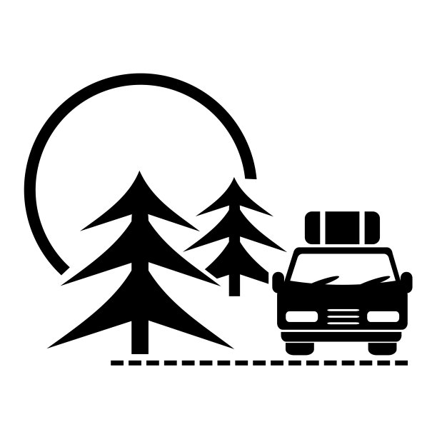 矢量插图，标志，图标为旅游和休闲。野生动物和旅游业。人。孤立在白色背景上。图片下载