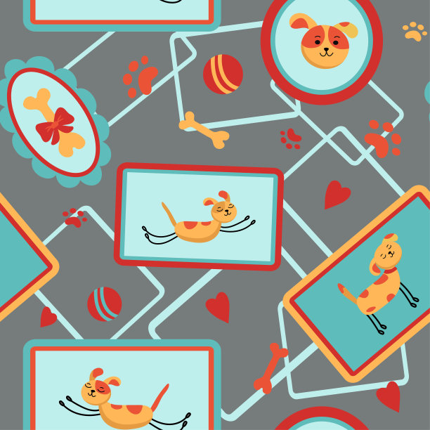 卡通宠物图案图片下载