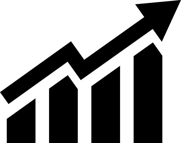 增长图标是增长金融的一个概念图片下载