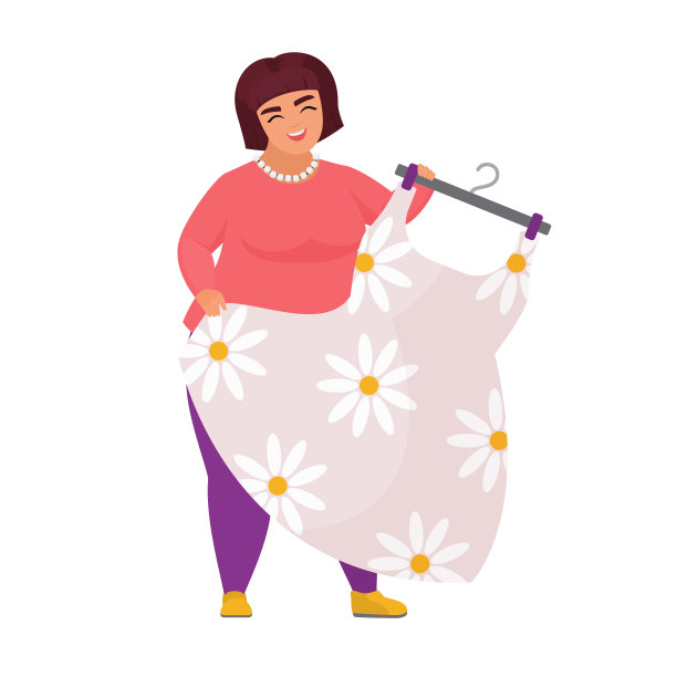 胖女人选衣服图片下载