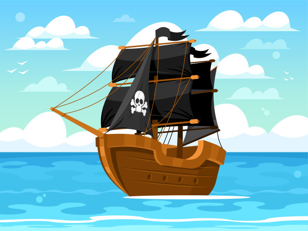 海盗船矢量图片下载
