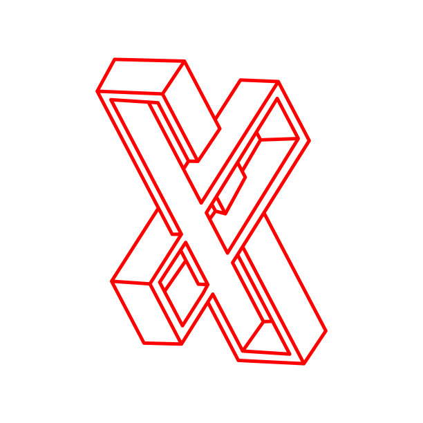 不可思议的视觉错觉形状。光学艺术品。神圣几何学。不可能的图。线的艺术。图片下载