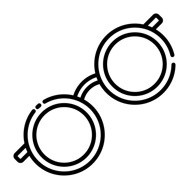 眼镜图标。图片下载