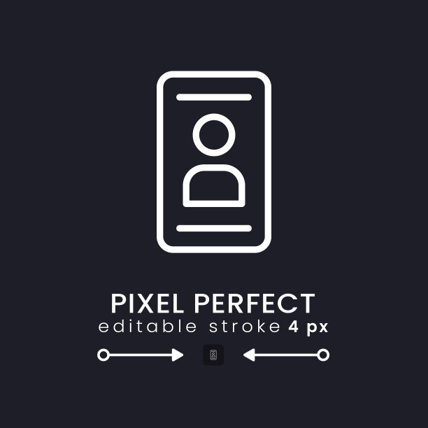 个人简介白色线性桌面图标黑色图片下载