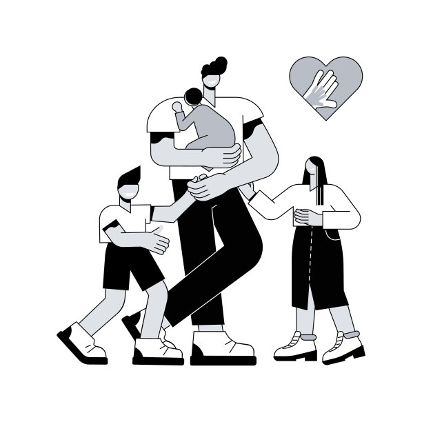 单亲抽象概念图片下载