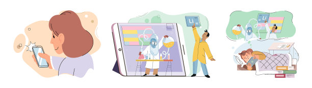 快乐的孩子使用平板电脑集孩子图片下载