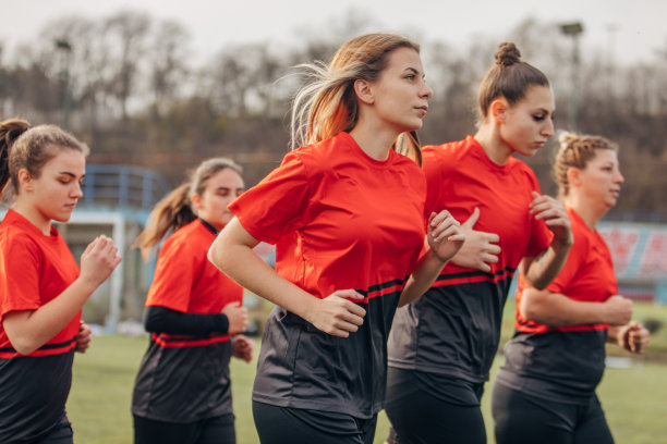 女子橄榄球队训练图片下载