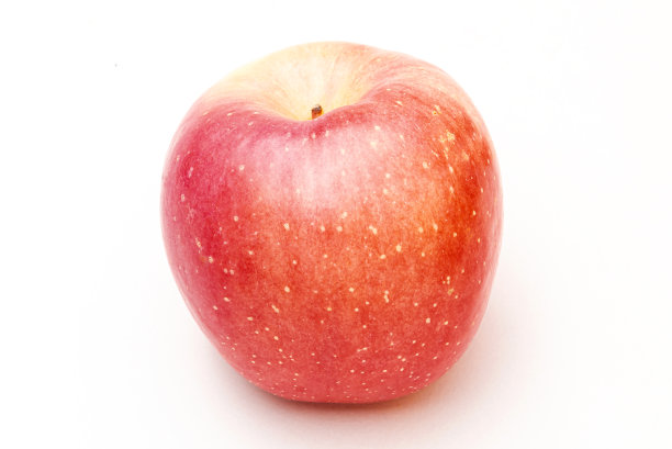 新鲜的红苹果，白色底色。水果的概念。图片下载