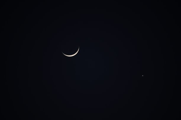 月球与木星图片下载