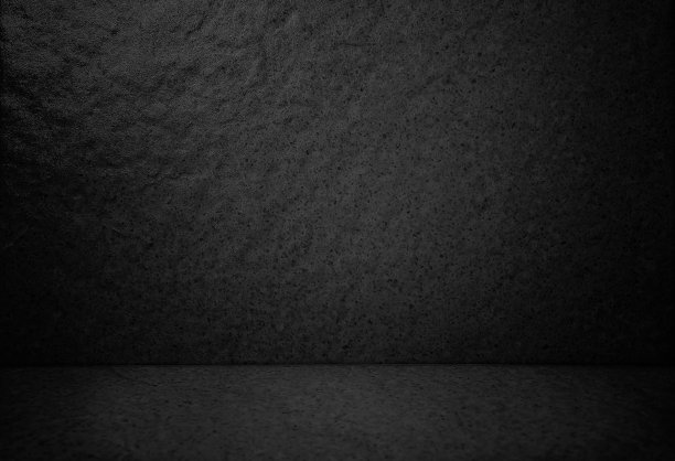 深黑色工作室背景。黑色抽象石水泥地板和墙壁背景，房间，室内，用于展示产品。产品展示的蒙太奇背景。空荡荡的房间肮脏的舞台背景。图片下载