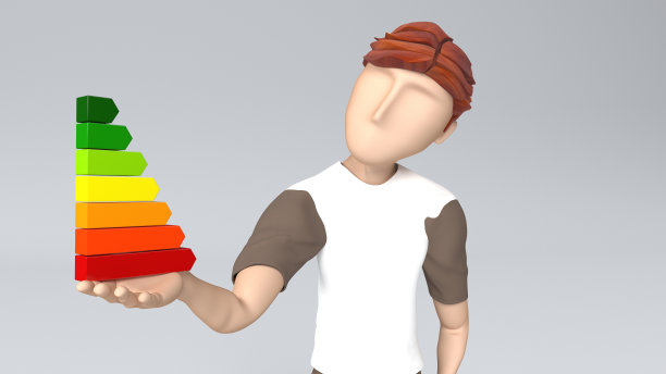 年轻人手里拿着能量评级图片下载