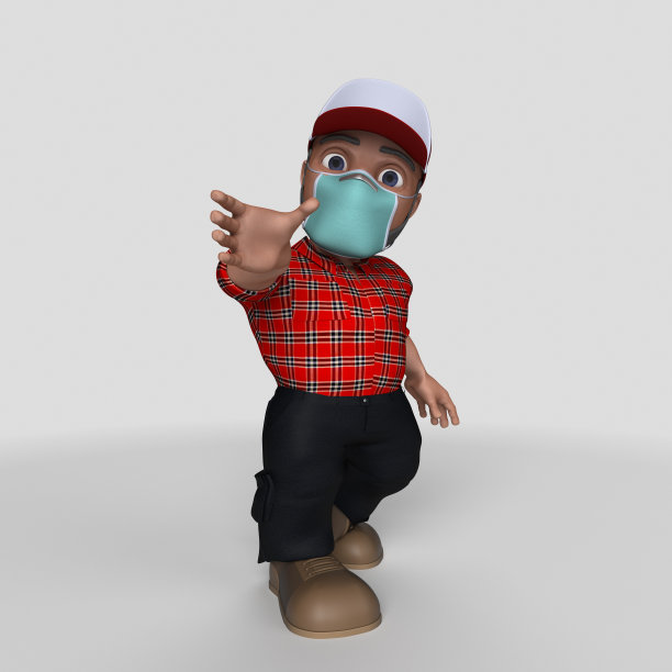 3D卡通伐木工人物图片下载