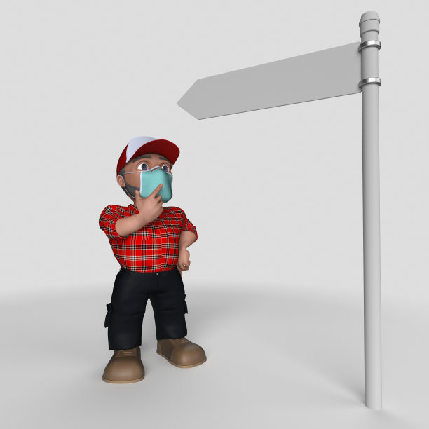 3D卡通伐木工人物图片下载