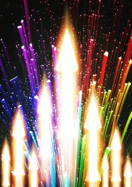 三维插图的抽象火箭导弹发射图片下载