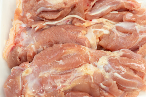 特写新鲜的生鸡肉图片下载