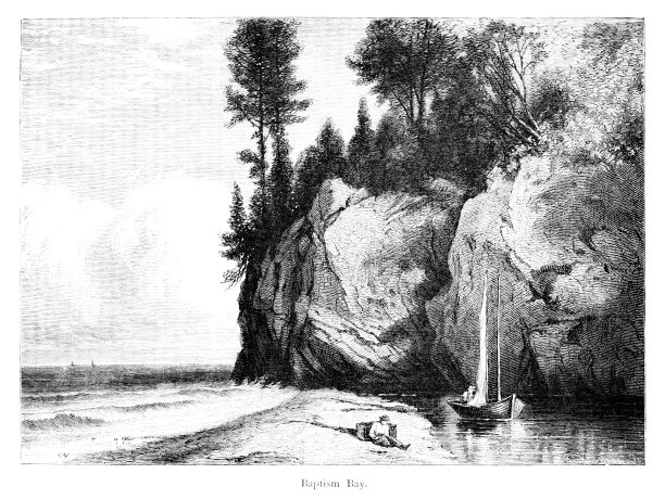 苏必利尔湖洗礼湾，明尼苏达州，美国，地理图片下载