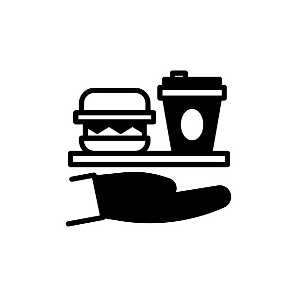 食物援助图标矢量图。标志。图片下载