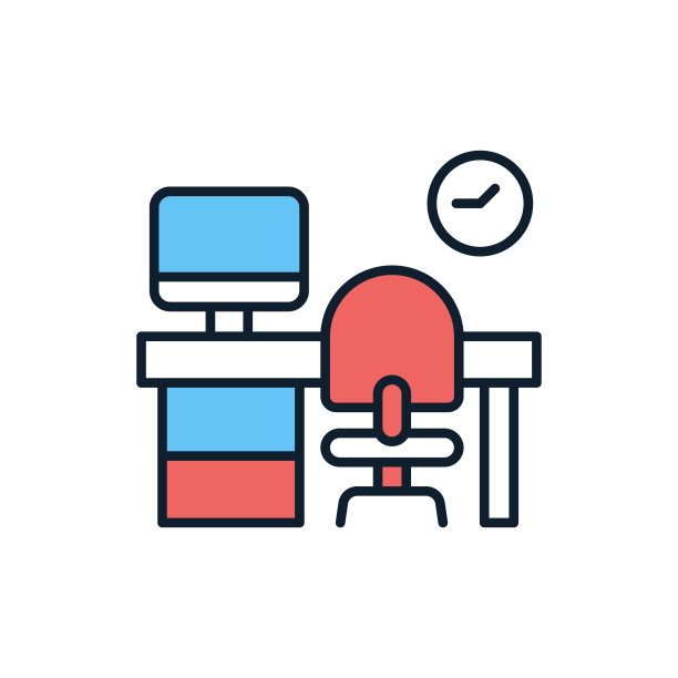 矢量中的工作场所图标。标识图片下载