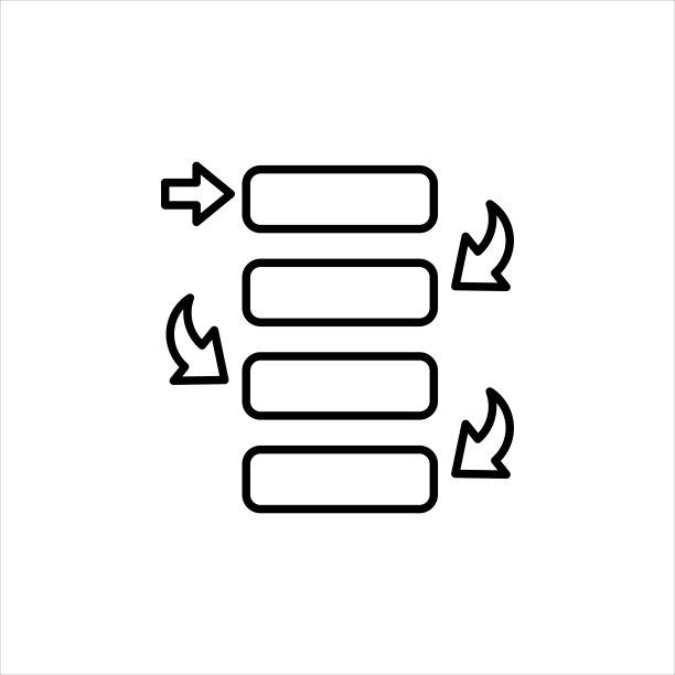 矢量流程图标。标志图片下载