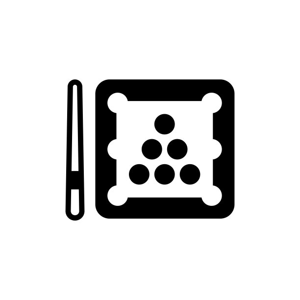 矢量斯诺克图标，标志图片下载