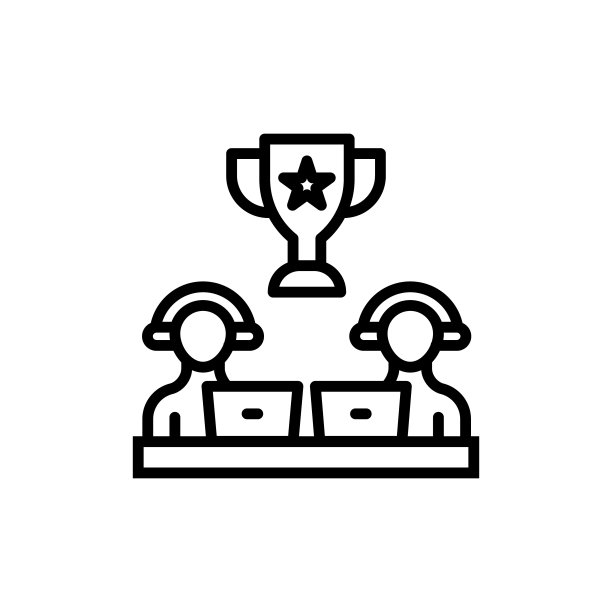 矢量中的竞争图标。标识图片下载