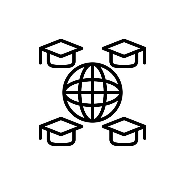 全球学习矢量图标标志图片下载