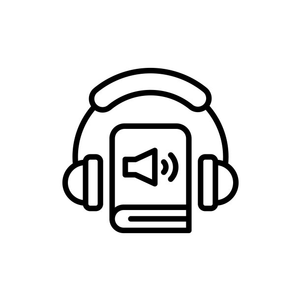 矢量中的有声书图标。标识图片下载