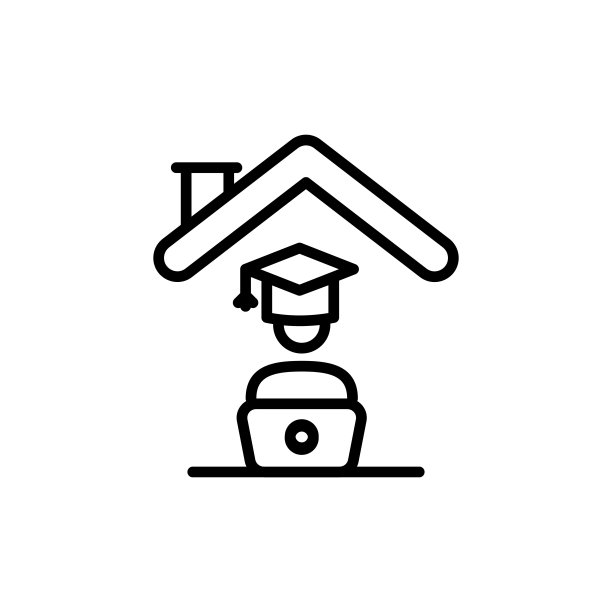 矢量家居教育图标。标识图片下载