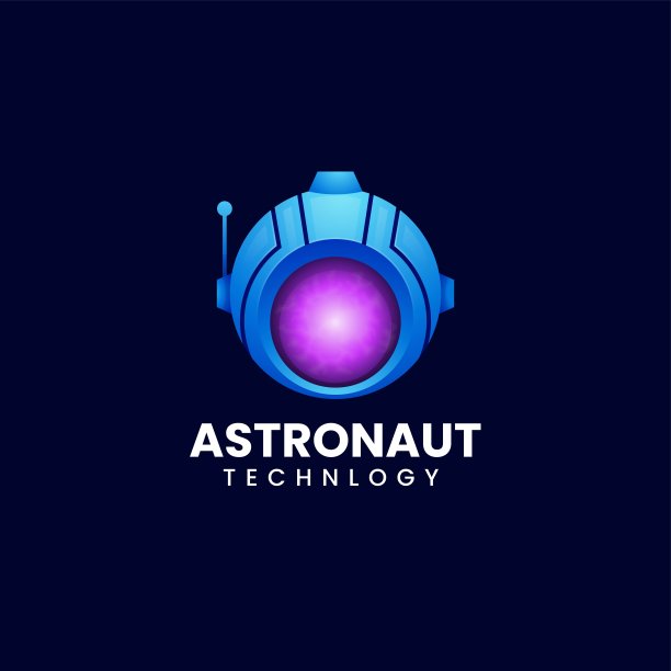 矢量插图宇航员渐变彩色风格图片下载