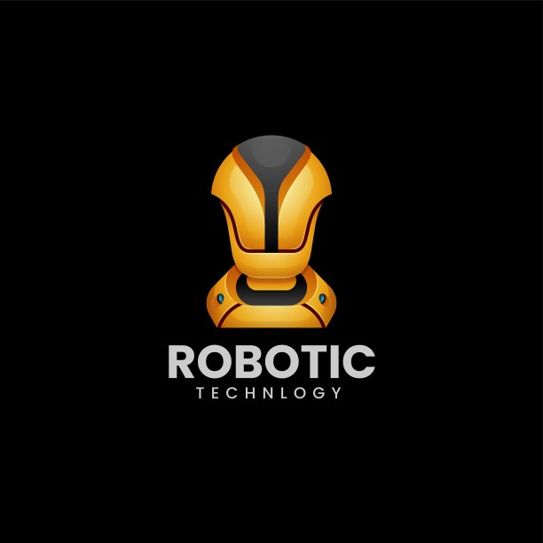 矢量插图机器人渐变彩色风格图片下载