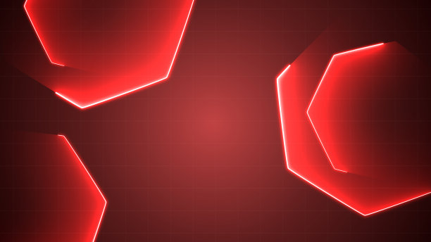 发光的六边形2D技术背景:数字设计中创新和进步的未来主义和引人注目的展示图片下载