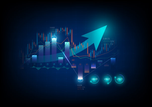 股市背景图或外汇交易图抽象金融市场图图片下载