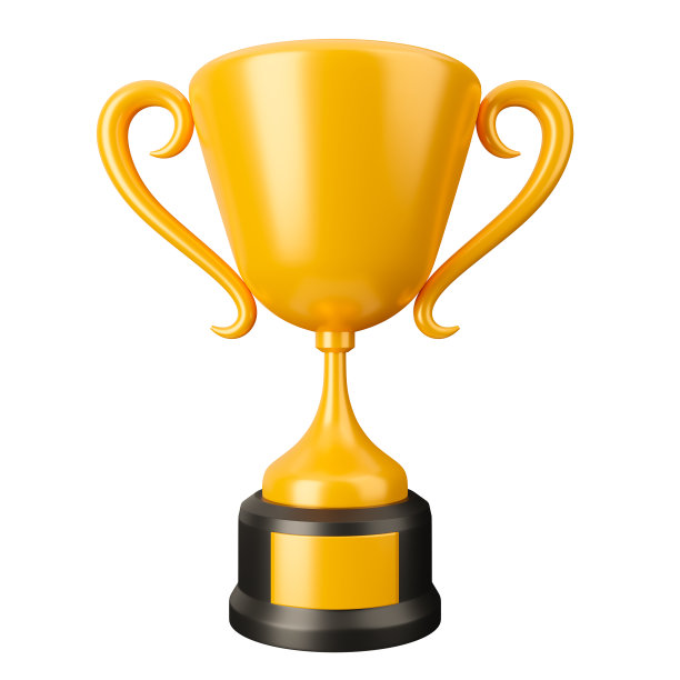 金杯上的背景，3D渲染插图。图片下载