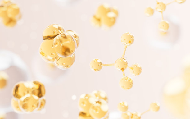 透明细胞与生物技术和美容概念，3d渲染。图片下载