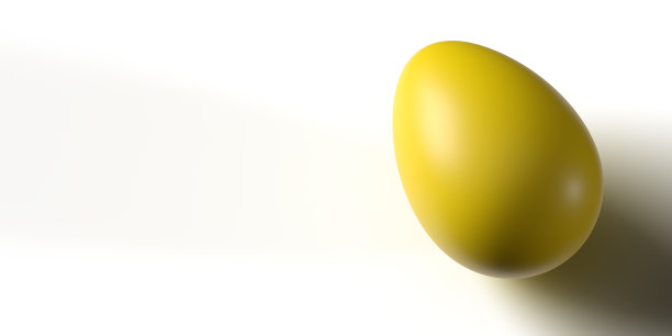 大黄色复活节彩蛋贺卡图片下载