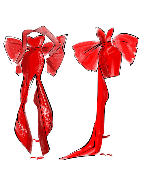 一套女装时装插图图片下载