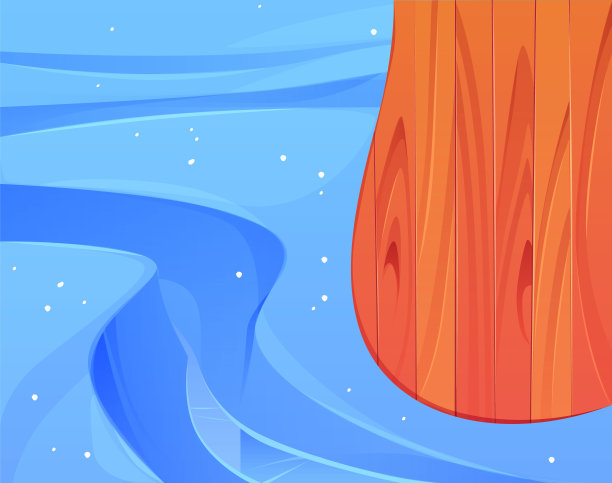 蓝色背景上的木码头的俯视图图片下载