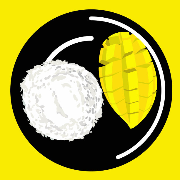 泰式芒果糯米饭图片下载