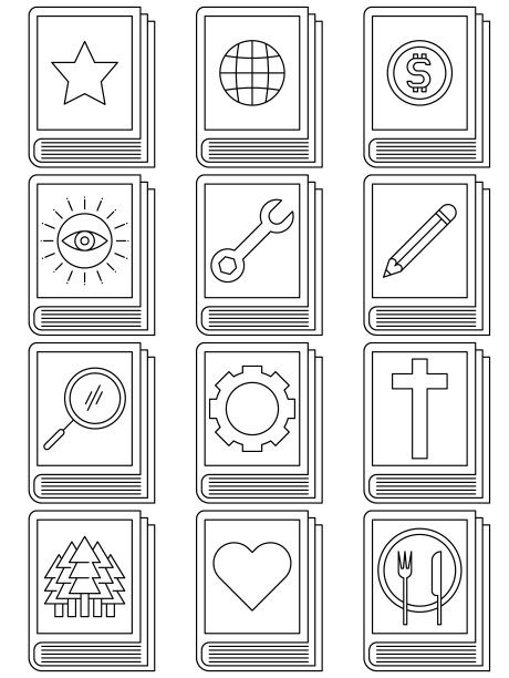 图书图标集图片下载