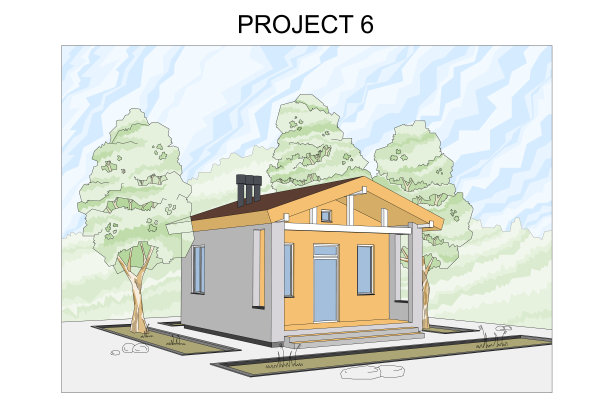 私人住宅的矢量建筑项目图片下载