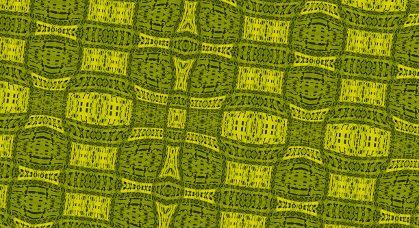 轻微纹理和无缝的部落模式(绿色阴影)，插图图片下载