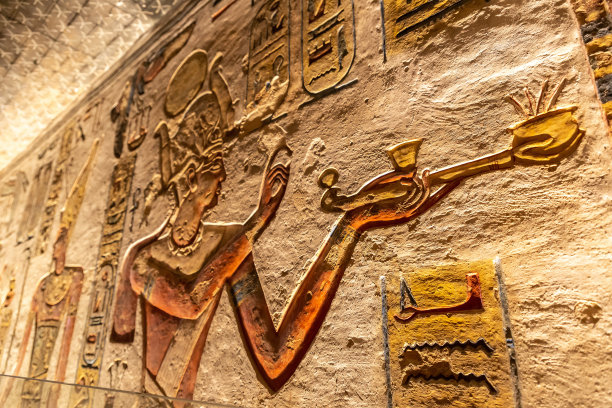 拉美西斯三世墓，卢克索，埃及图片下载