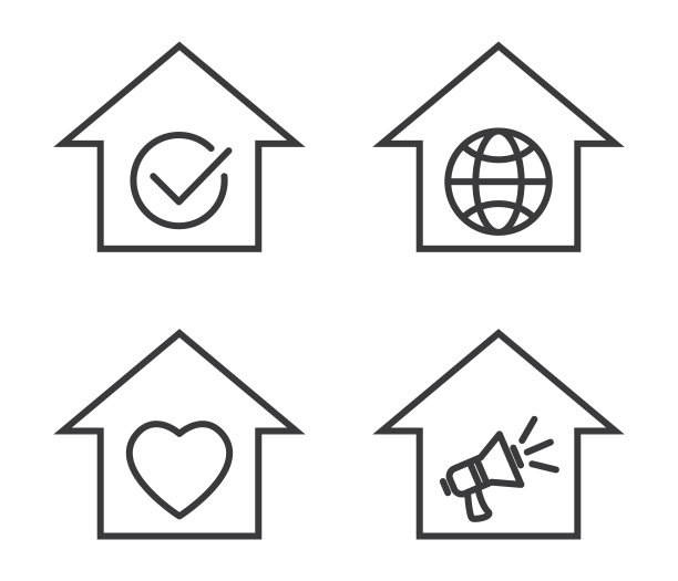 房屋图标集图片下载