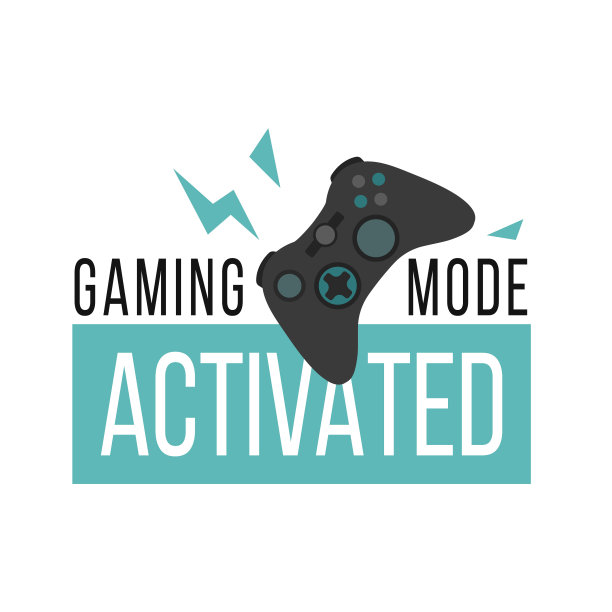 单人打印插图与手柄和手绘字母游戏模式激活图片下载