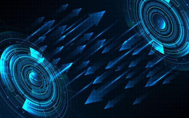 圈科技抽象通信高速创新理念图片下载