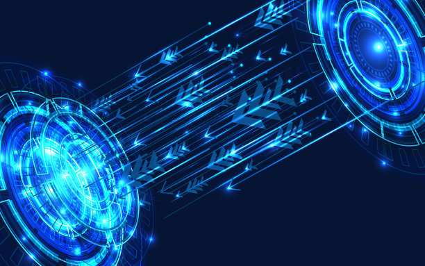 圈科技抽象通信高速创新理念图片下载