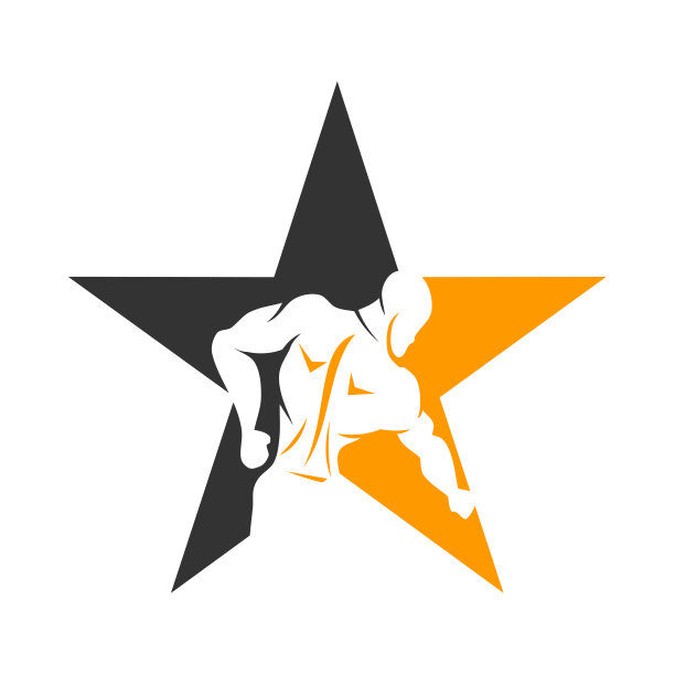 健身房，健身标志或标签。icon运动，健美概念。矢量插图模板图片下载